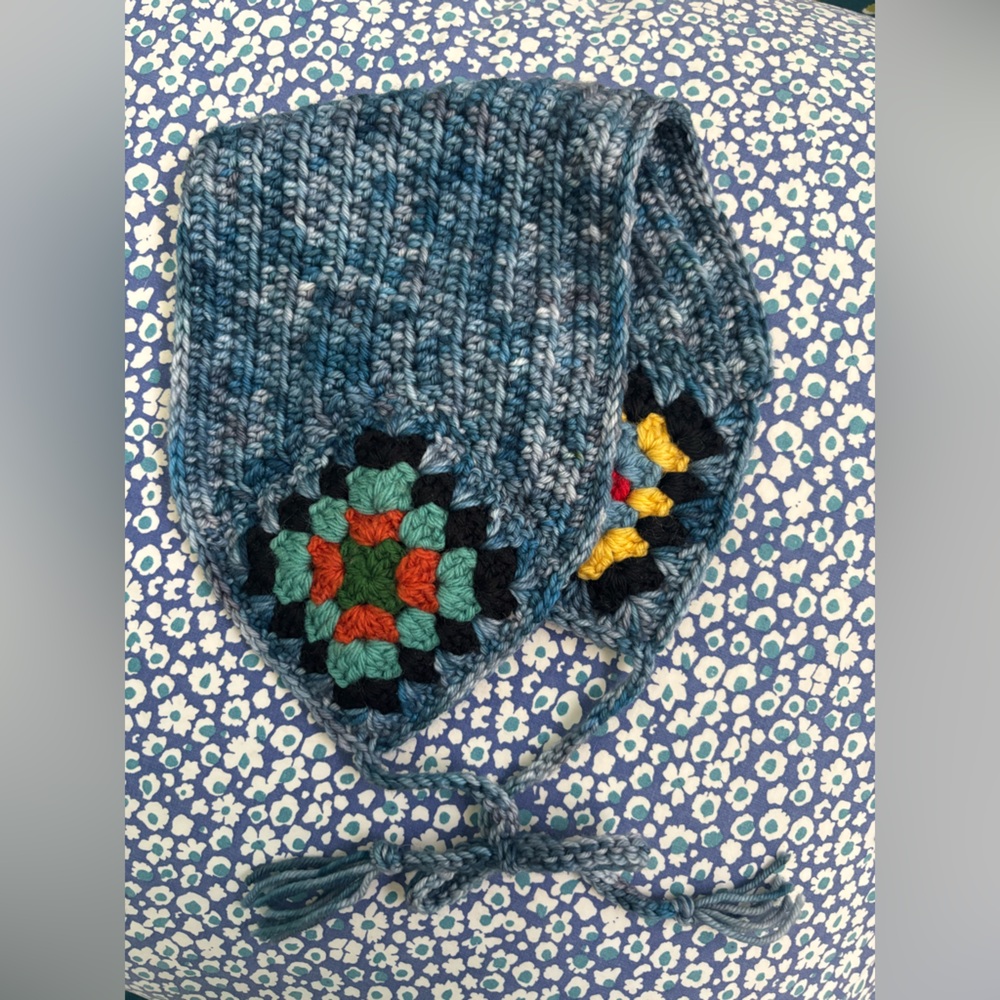Vintage Crochet Wool Ear Warmer